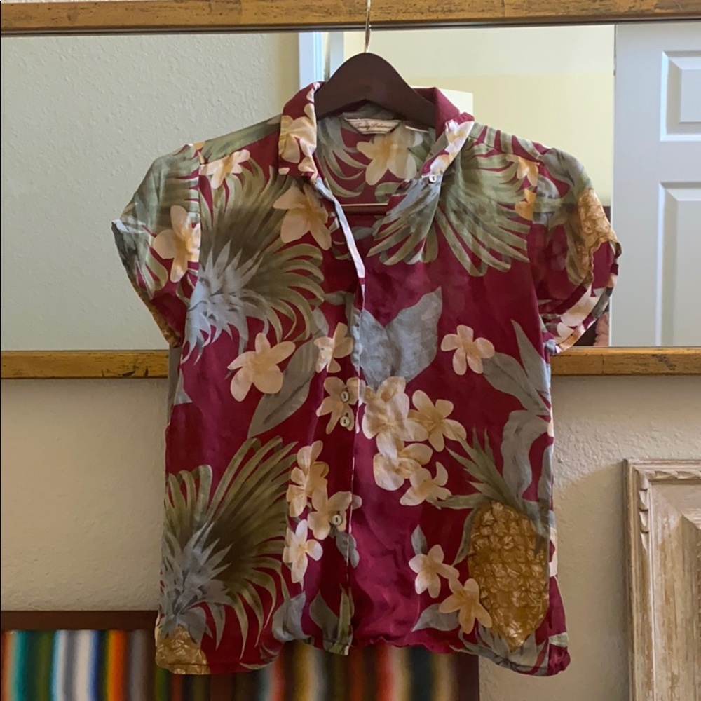 Tommy Bahama 100% Silk Aloha Shirt